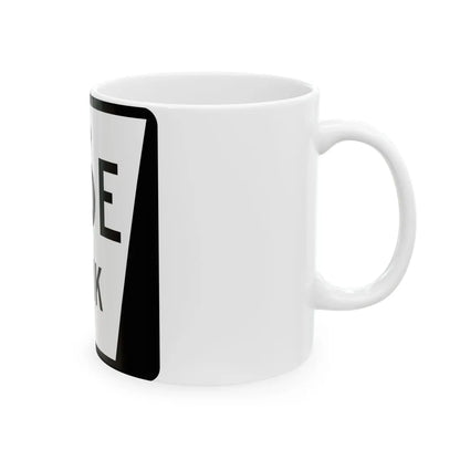 N LINK 76E (Nebraska) (Road Sign) White Coffee Mug - Go Mug Yourself
