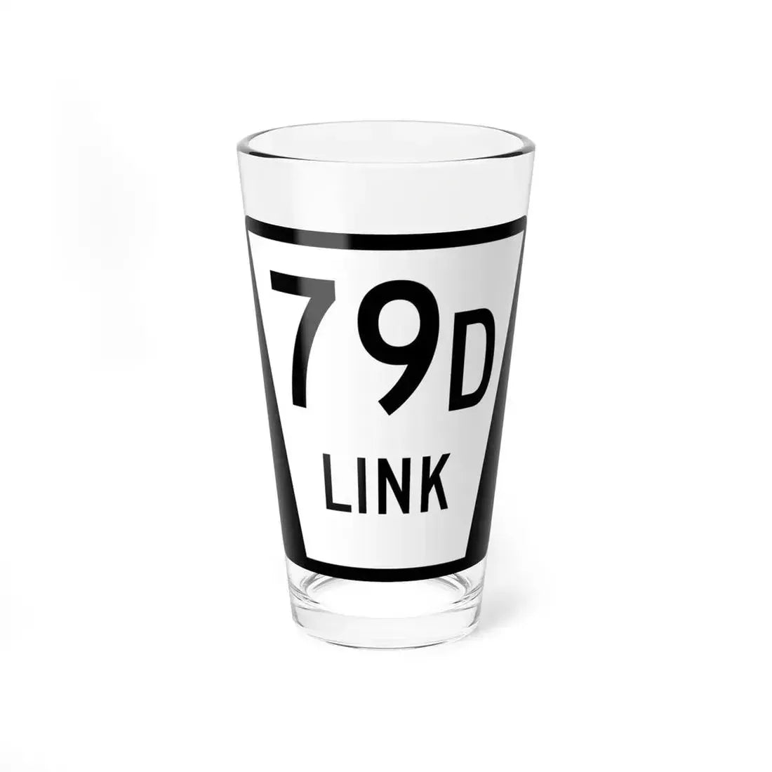 N LINK 79D (Nebraska) (Road Sign) Pint Glass 16oz 16oz - Go Mug Yourself