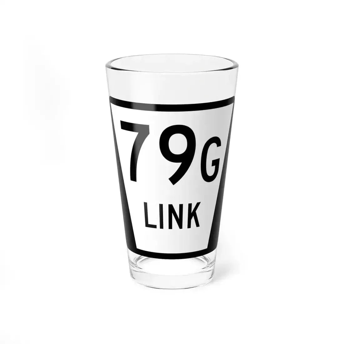 N LINK 79G (Nebraska) (Road Sign) Pint Glass 16oz 16oz - Go Mug Yourself