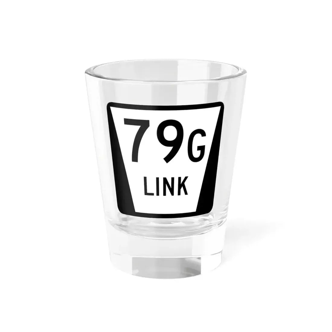 N LINK 79G (Nebraska) (Road Sign) Shot Glass 1.5oz 1.5oz - Go Mug Yourself