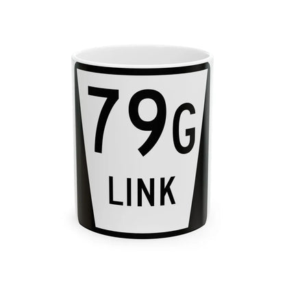 N LINK 79G (Nebraska) (Road Sign) White Coffee Mug 11oz - Go Mug Yourself