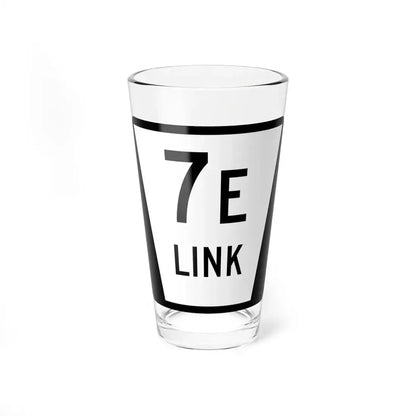 N LINK 7E (Nebraska) (Road Sign) Pint Glass 16oz 16oz - Go Mug Yourself
