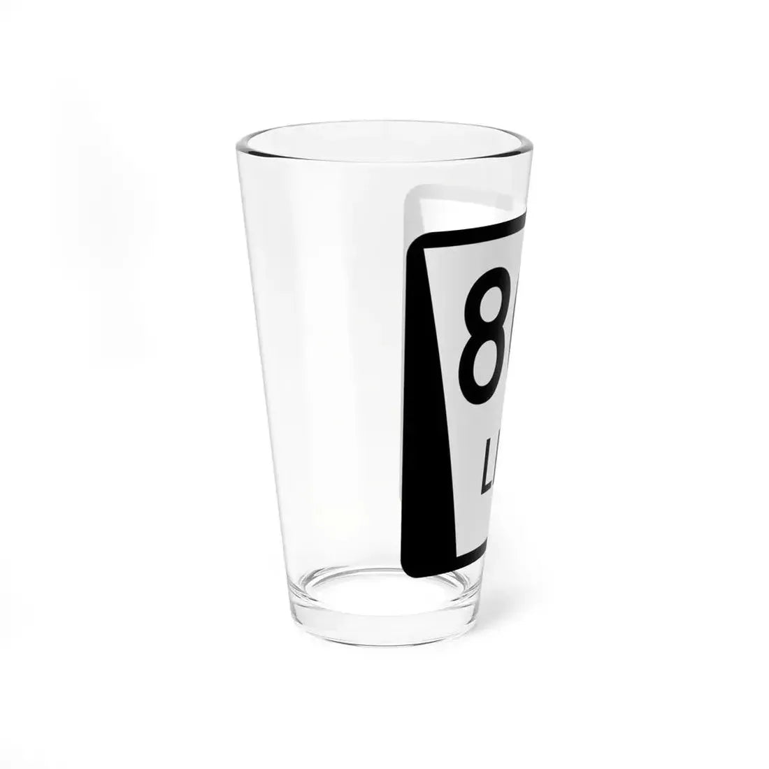 N LINK 80E (Nebraska) (Road Sign) Pint Glass 16oz - Go Mug Yourself