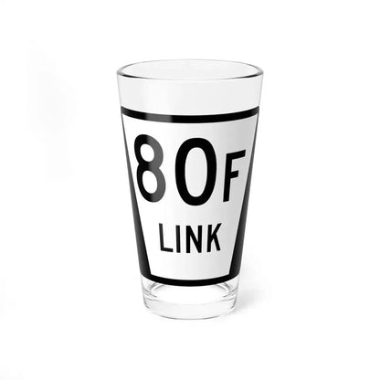 N LINK 80F (Nebraska) (Road Sign) Pint Glass 16oz 16oz - Go Mug Yourself