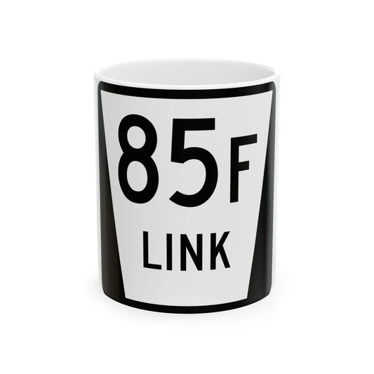 N LINK 85F (Nebraska) (Road Sign) White Coffee Mug 11oz - Go Mug Yourself