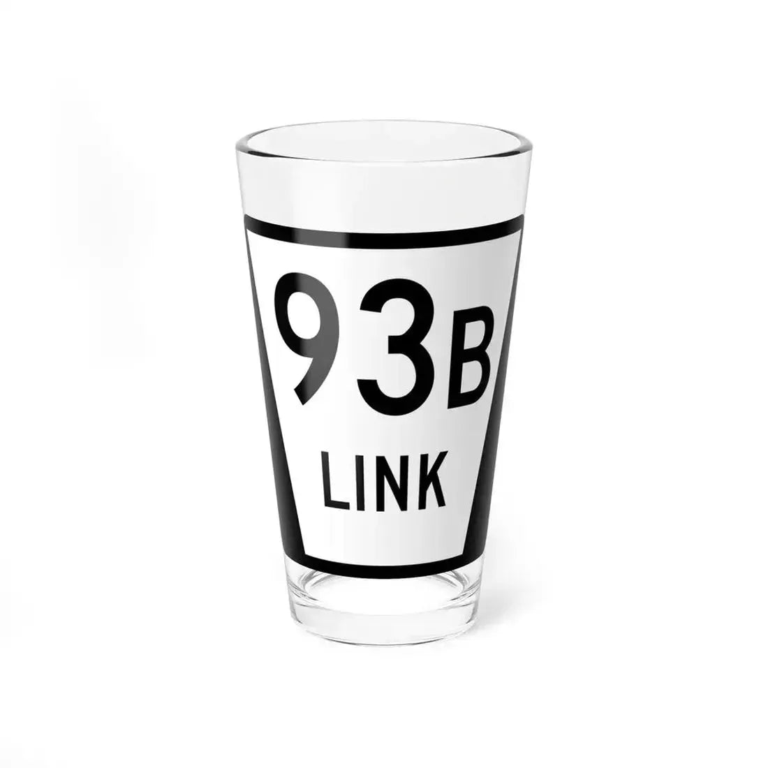 N LINK 93B (Nebraska) (Road Sign) Pint Glass 16oz 16oz - Go Mug Yourself