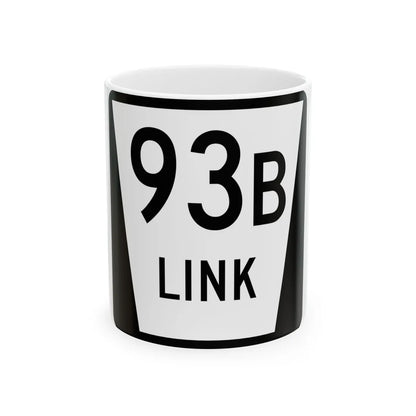 N LINK 93B (Nebraska) (Road Sign) White Coffee Mug 11oz - Go Mug Yourself