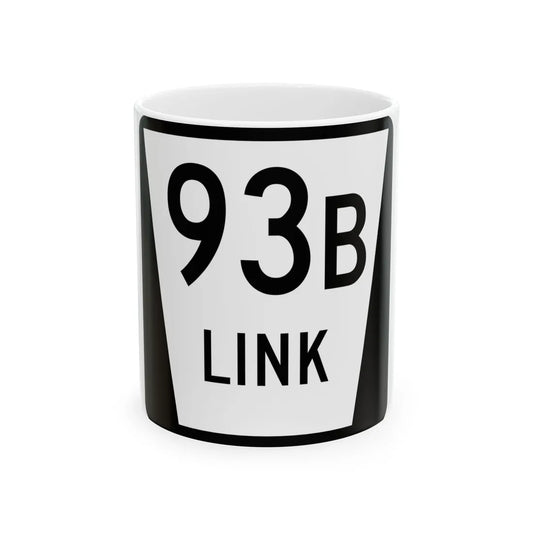 N LINK 93B (Nebraska) (Road Sign) White Coffee Mug 11oz - Go Mug Yourself