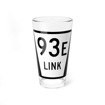 N LINK 93E (Nebraska) (Road Sign) Pint Glass 16oz 16oz - Go Mug Yourself