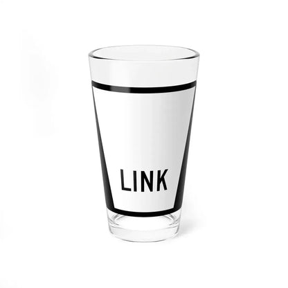 N LINK Blank (Nebraska) (Road Sign) Pint Glass 16oz 16oz - Go Mug Yourself