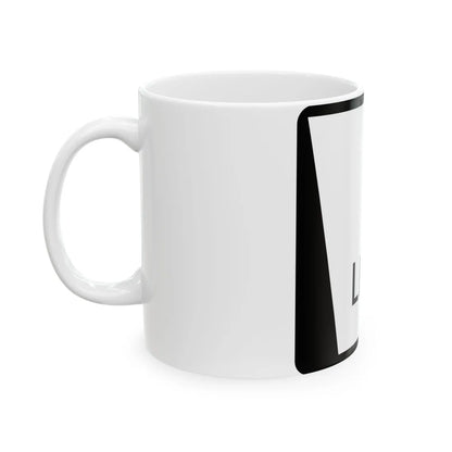 N LINK Blank (Nebraska) (Road Sign) White Coffee Mug - Go Mug Yourself