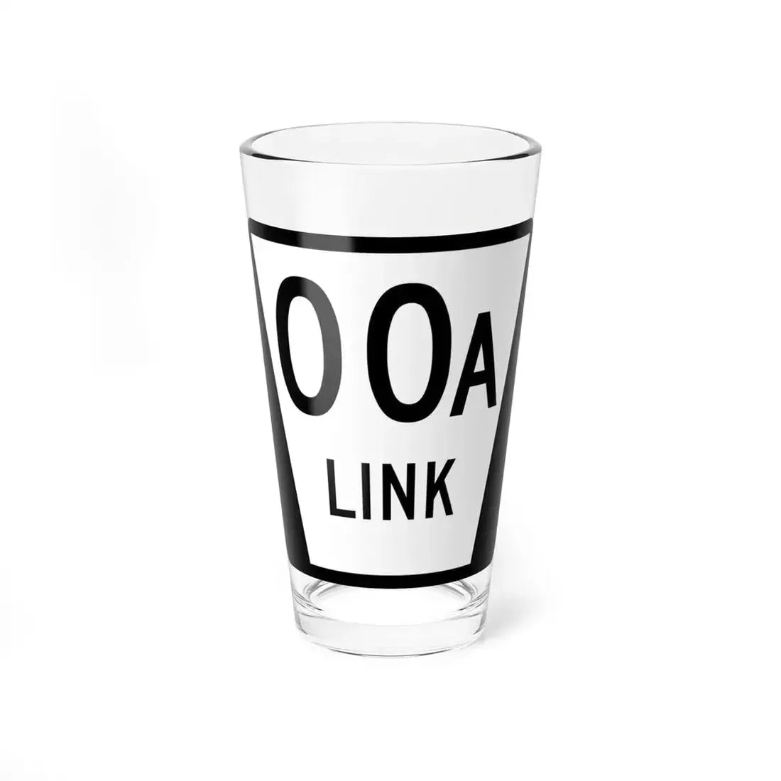 N LINK template (Nebraska) (Road Sign) Pint Glass 16oz 16oz - Go Mug Yourself