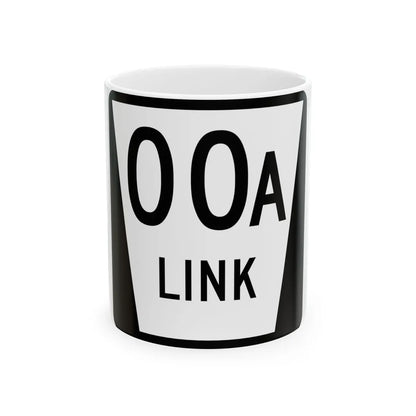 N LINK template (Nebraska) (Road Sign) White Coffee Mug 11oz - Go Mug Yourself