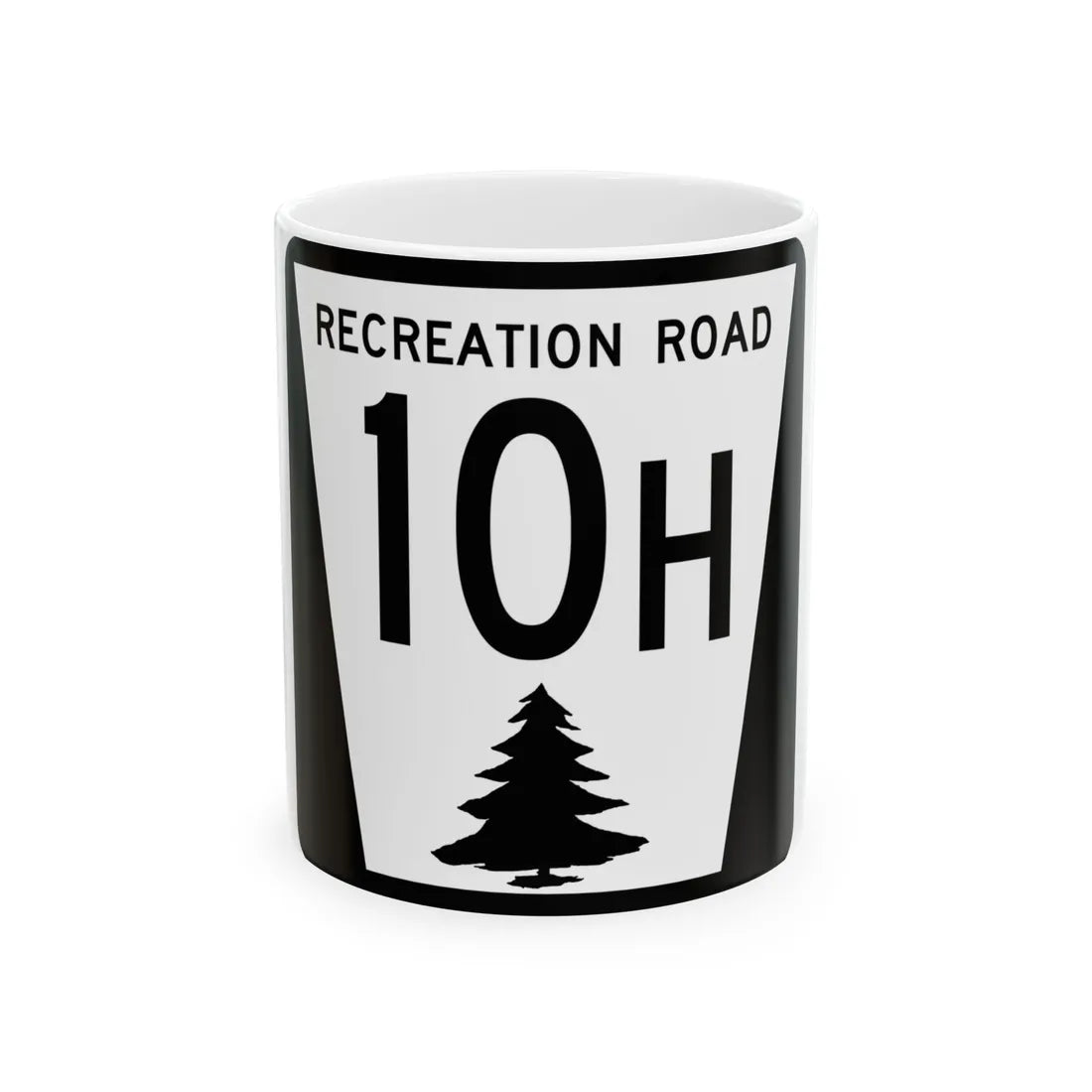 N REC 10H (Nebraska) (Road Sign) White Coffee Mug 11oz - Go Mug Yourself