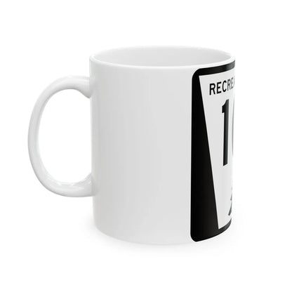 N REC 10H (Nebraska) (Road Sign) White Coffee Mug - Go Mug Yourself
