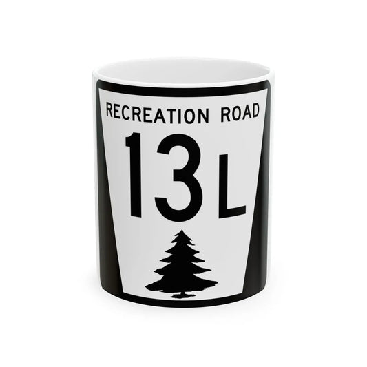 N REC 13L (Nebraska) (Road Sign) White Coffee Mug 11oz - Go Mug Yourself
