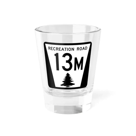 N REC 13M (Nebraska) (Road Sign) Shot Glass 1.5oz 1.5oz - Go Mug Yourself