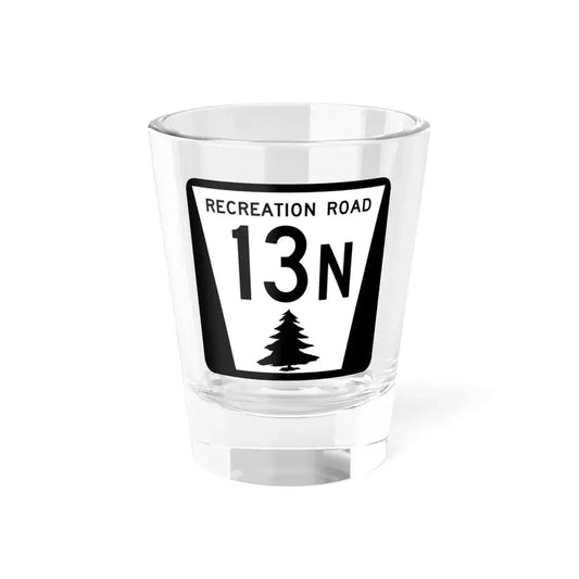 N REC 13N (Nebraska) (Road Sign) Shot Glass 1.5oz 1.5oz - Go Mug Yourself