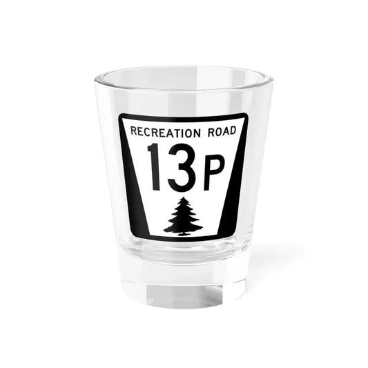 N REC 13P (Nebraska) (Road Sign) Shot Glass 1.5oz 1.5oz - Go Mug Yourself