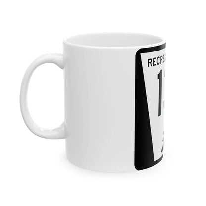 N REC 13P (Nebraska) (Road Sign) White Coffee Mug - Go Mug Yourself