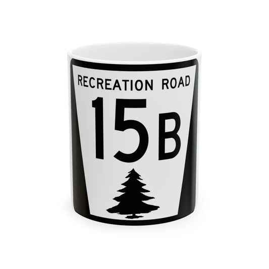N REC 15B (Nebraska) (Road Sign) White Coffee Mug 11oz - Go Mug Yourself