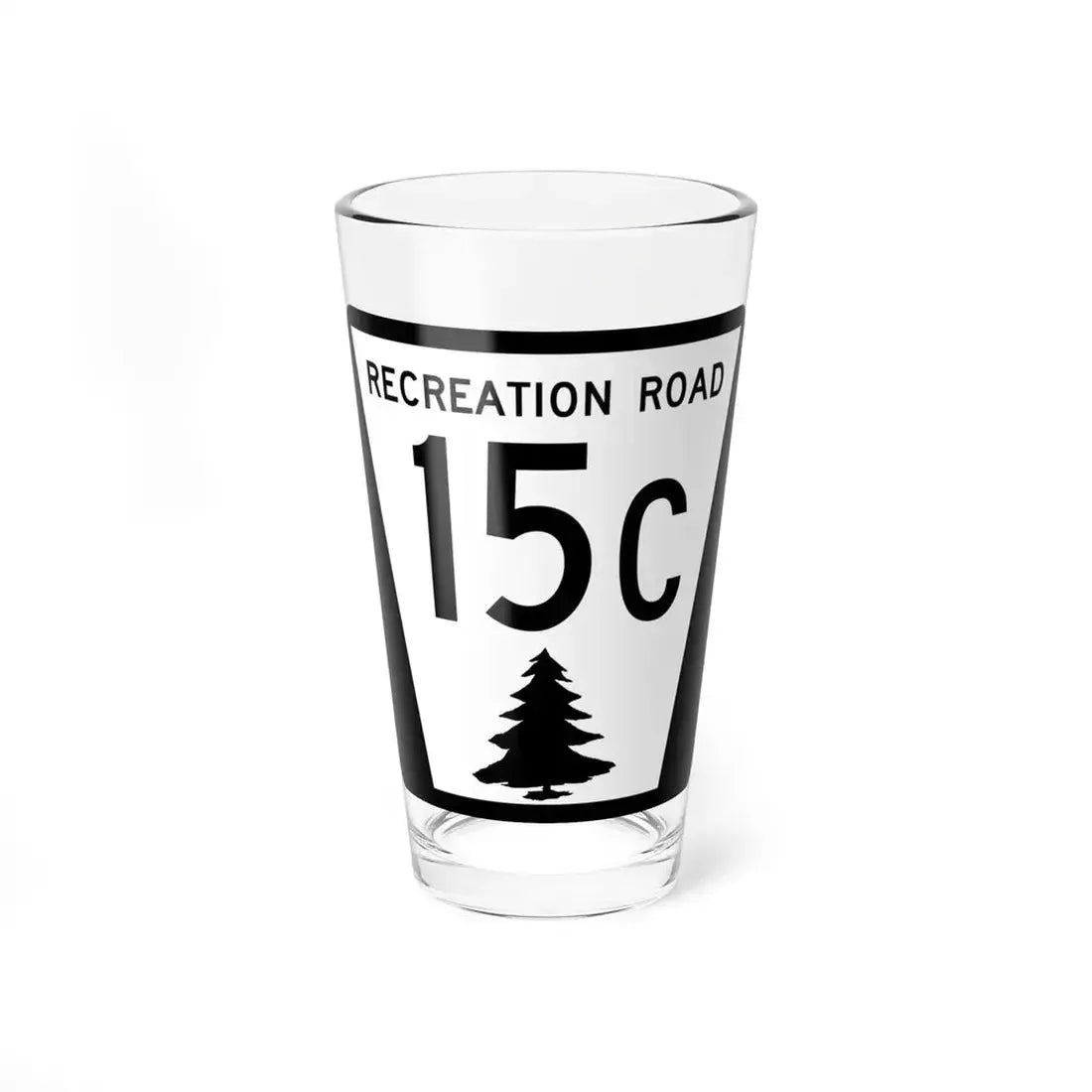 N REC 15C (Nebraska) (Road Sign) Pint Glass 16oz 16oz - Go Mug Yourself