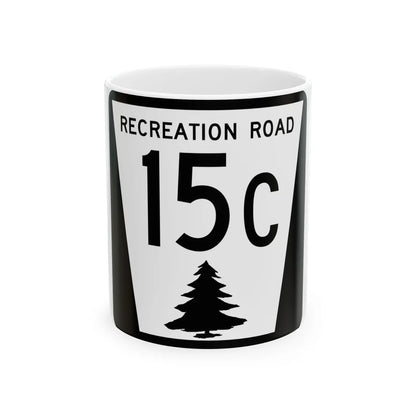 N REC 15C (Nebraska) (Road Sign) White Coffee Mug 11oz - Go Mug Yourself