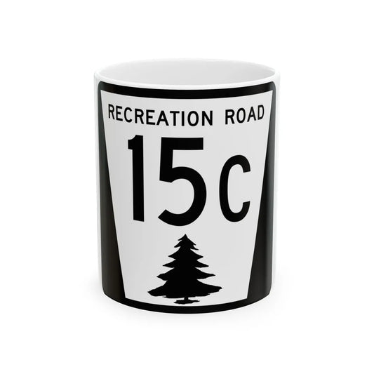 N REC 15C (Nebraska) (Road Sign) White Coffee Mug 11oz - Go Mug Yourself