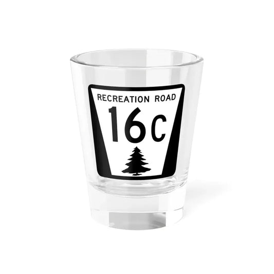N REC 16C (Nebraska) (Road Sign) Shot Glass 1.5oz 1.5oz - Go Mug Yourself