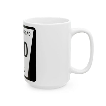 N REC 16D (Nebraska) (Road Sign) White Coffee Mug - Go Mug Yourself