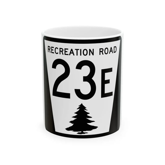 N REC 23E (Nebraska) (Road Sign) White Coffee Mug 11oz - Go Mug Yourself
