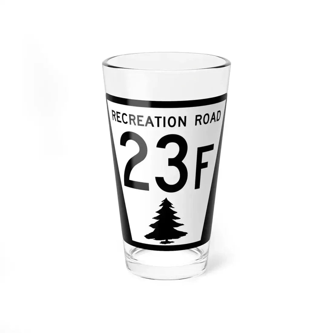 N REC 23F (Nebraska) (Road Sign) Pint Glass 16oz 16oz - Go Mug Yourself