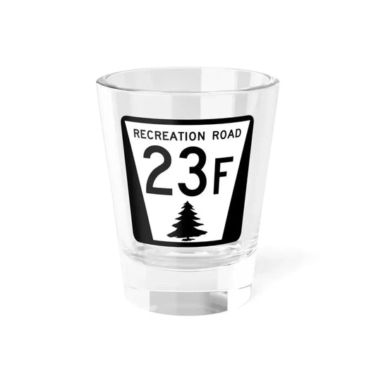 N REC 23F (Nebraska) (Road Sign) Shot Glass 1.5oz 1.5oz - Go Mug Yourself