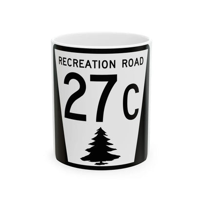 N REC 27C (Nebraska) (Road Sign) White Coffee Mug 11oz - Go Mug Yourself