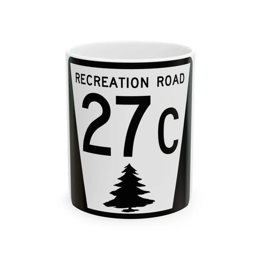 N REC 27C (Nebraska) (Road Sign) White Coffee Mug 11oz - Go Mug Yourself