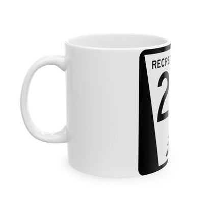 N REC 27C (Nebraska) (Road Sign) White Coffee Mug - Go Mug Yourself