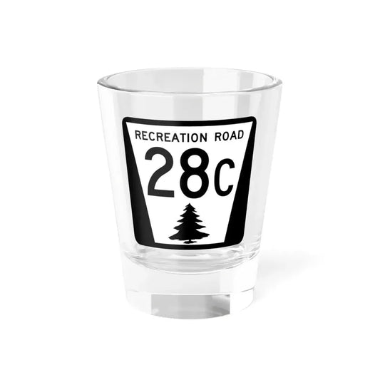 N REC 28C (Nebraska) (Road Sign) Shot Glass 1.5oz 1.5oz - Go Mug Yourself
