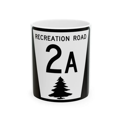 N REC 2A (Nebraska) (Road Sign) White Coffee Mug 11oz - Go Mug Yourself