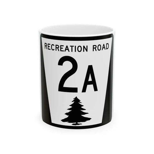 N REC 2A (Nebraska) (Road Sign) White Coffee Mug 11oz - Go Mug Yourself