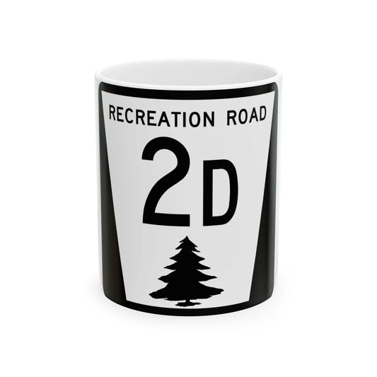 N REC 2D (Nebraska) (Road Sign) White Coffee Mug 11oz - Go Mug Yourself