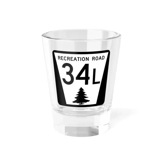 N REC 34L (Nebraska) (Road Sign) Shot Glass 1.5oz 1.5oz - Go Mug Yourself