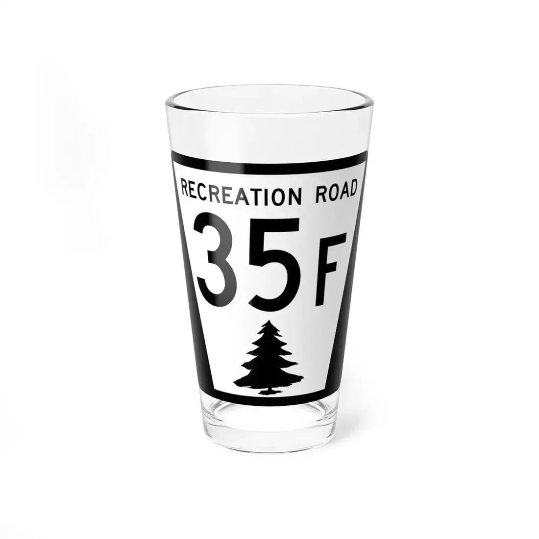 N REC 35F (Nebraska) (Road Sign) Pint Glass 16oz 16oz - Go Mug Yourself
