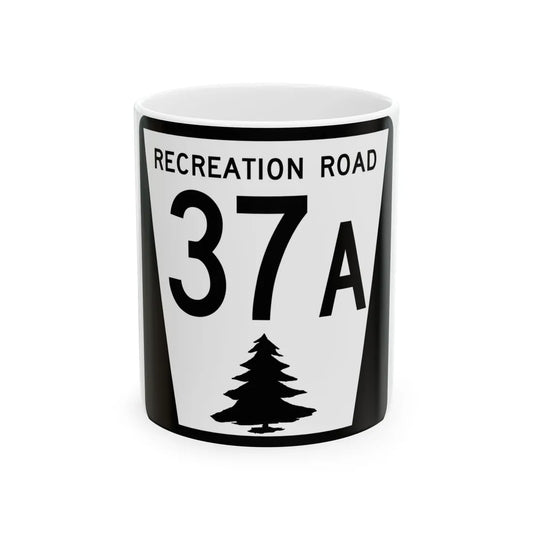 N REC 37A (Nebraska) (Road Sign) White Coffee Mug 11oz - Go Mug Yourself