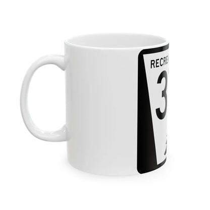 N REC 37A (Nebraska) (Road Sign) White Coffee Mug - Go Mug Yourself