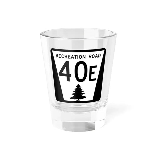 N REC 40E (Nebraska) (Road Sign) Shot Glass 1.5oz 1.5oz - Go Mug Yourself