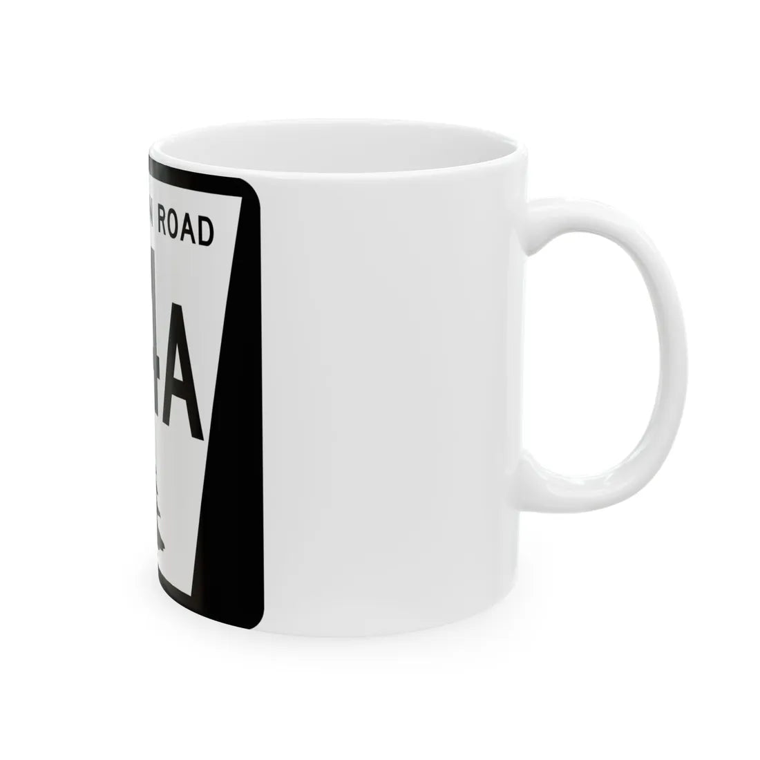 N REC 44A (Nebraska) (Road Sign) White Coffee Mug - Go Mug Yourself