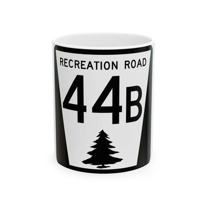 N REC 44B (Nebraska) (Road Sign) White Coffee Mug 11oz - Go Mug Yourself
