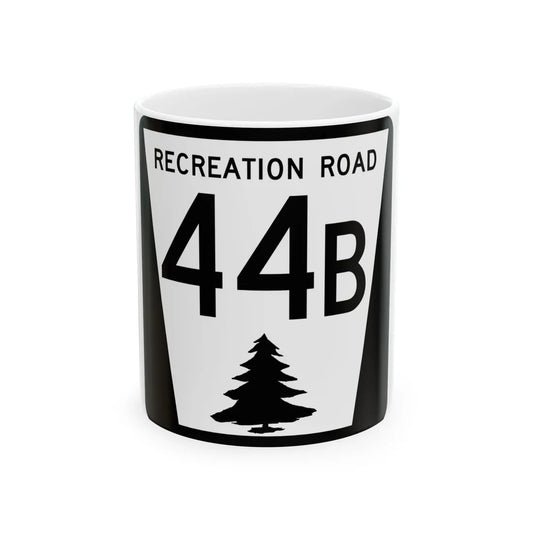 N REC 44B (Nebraska) (Road Sign) White Coffee Mug 11oz - Go Mug Yourself