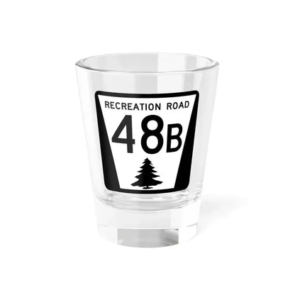 N REC 48B (Nebraska) (Road Sign) Shot Glass 1.5oz 1.5oz - Go Mug Yourself