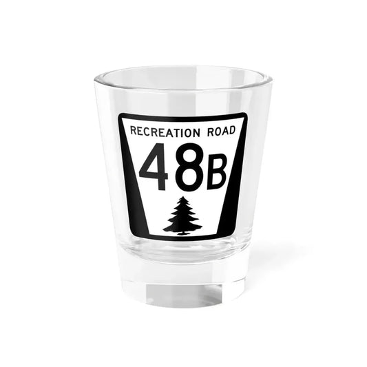 N REC 48B (Nebraska) (Road Sign) Shot Glass 1.5oz 1.5oz - Go Mug Yourself
